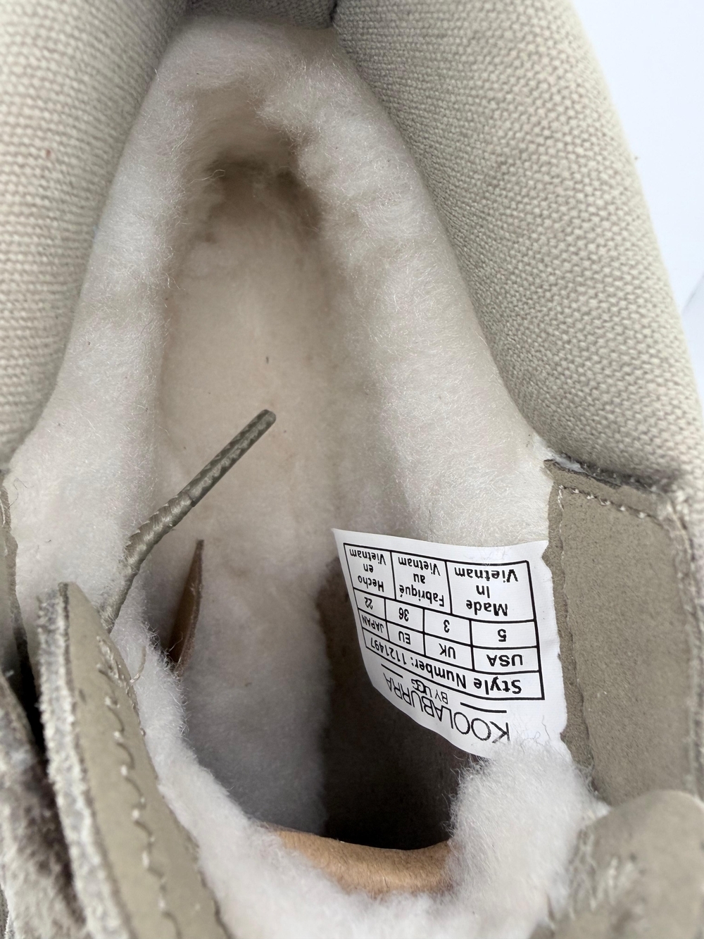 Koolaburra by UGG Advay Suede Faux Fur Ankle Boots Taupe Dune Women's Size 5 NWT - Picture 11 of 13